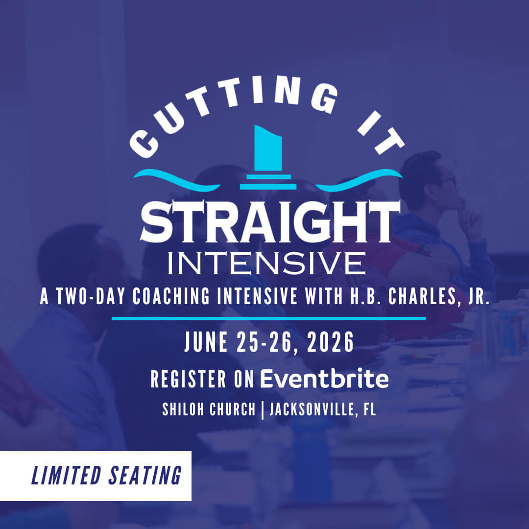 The Cutting It Straight Intensive is a two-day event in which H.B. Charles Jr.